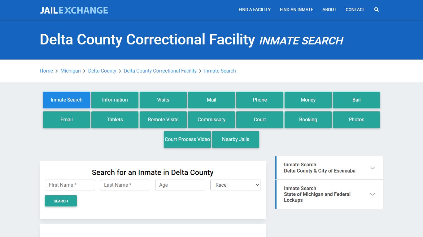 Delta County Correctional Facility Inmate Search - Jail Exchange